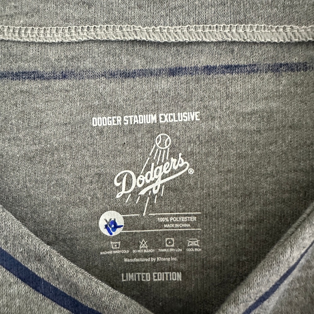Dodgers Baseball Jersey Mens XL Gray Sandy Koufax 32 Stadium Limited Edition - Picture 3 of 10